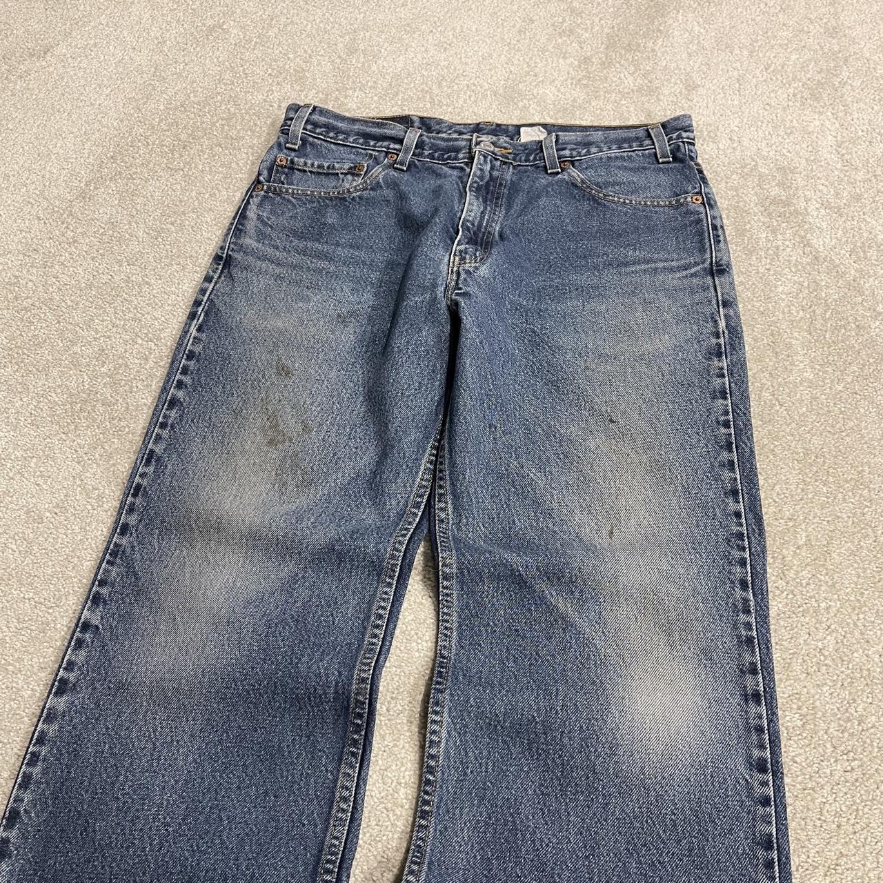 Y2K Levi’s 517 jeans bootcut washed blue Bootcut 5 pocket pants belt loops red tab logo