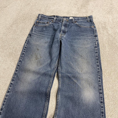 Y2K Levi’s 517 jeans bootcut washed blue Bootcut 5 pocket pants belt loops red tab logo