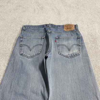 Levi's 505 straight fit jeans y2k blue Regular straight leg denim pants red tab logo