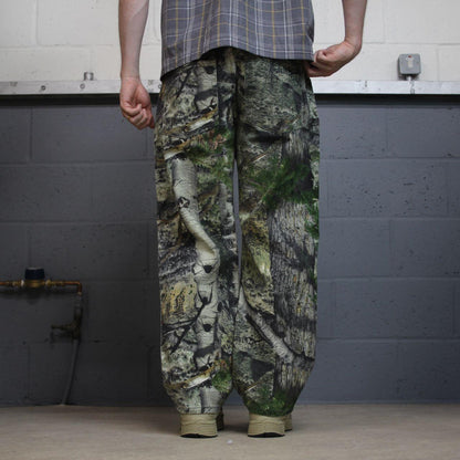 Y2K Mossy Oak camo jeans khaki green Straight leg stretch tree camouflage pants