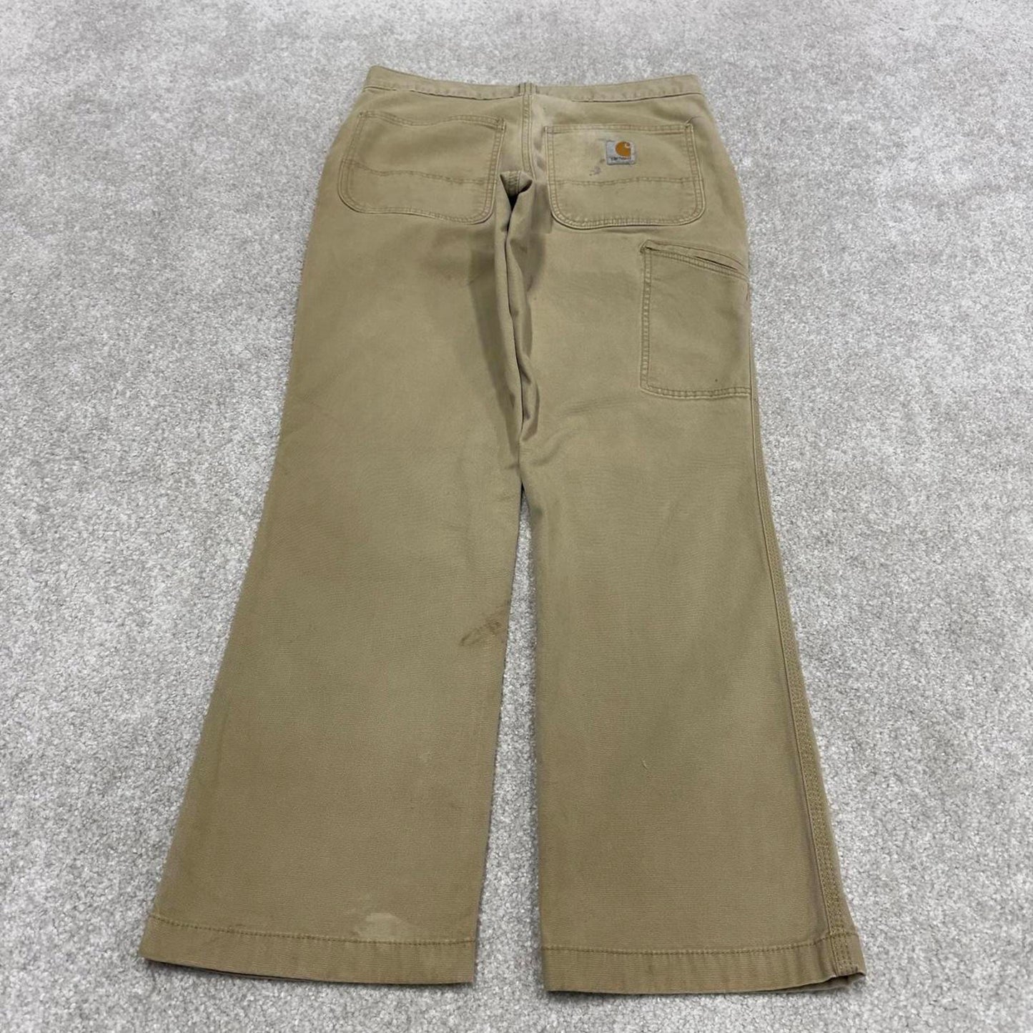 00s Carhartt carpenter pants tan W31L30 90s skater style relaxed fit cargos