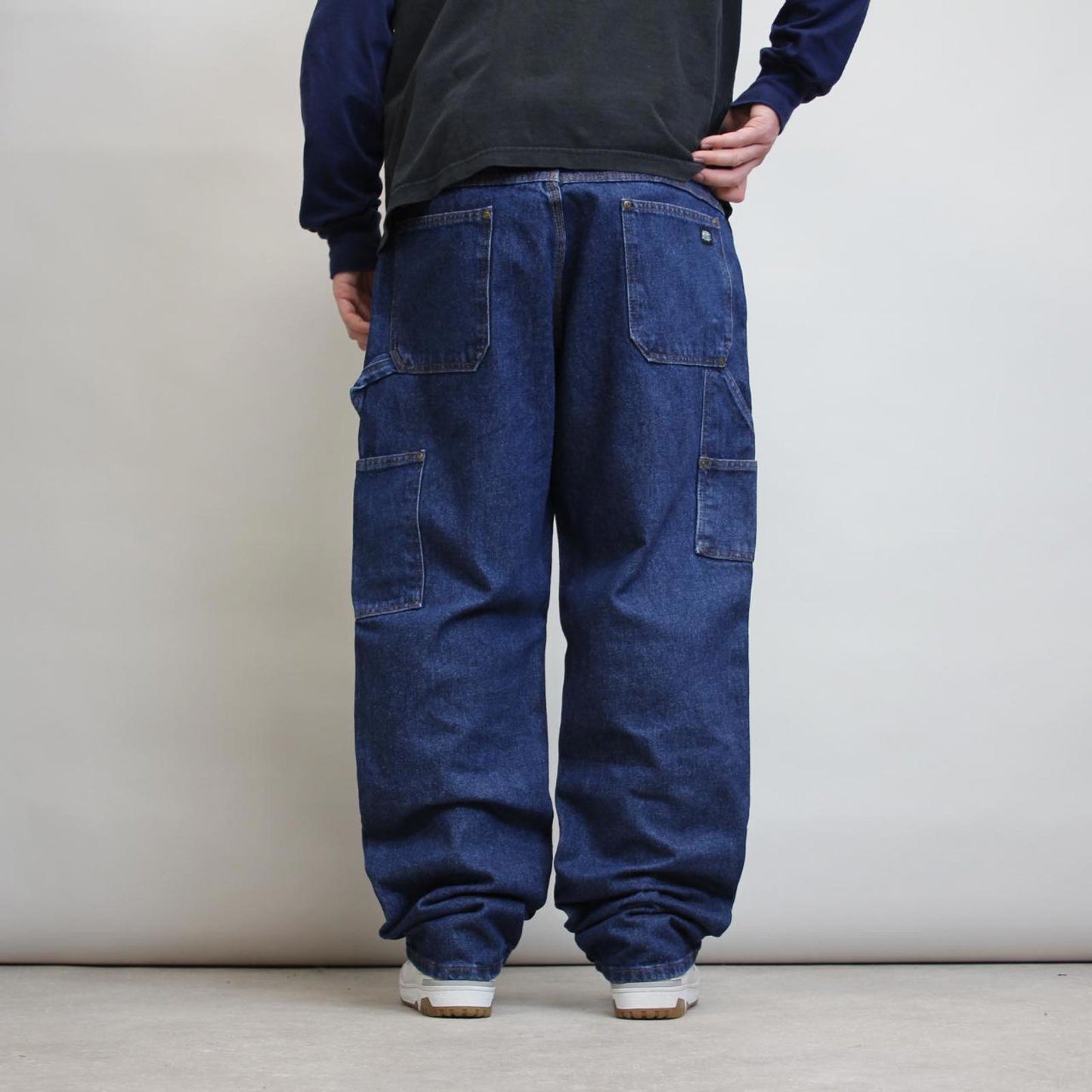 Blue Key double knee carpenter jeans W38L32 baggy denim skater pants