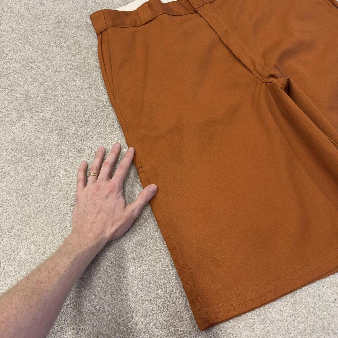 Dickies baggy chino shorts carpenter orange Chino style skater shorts long wide leg festival
