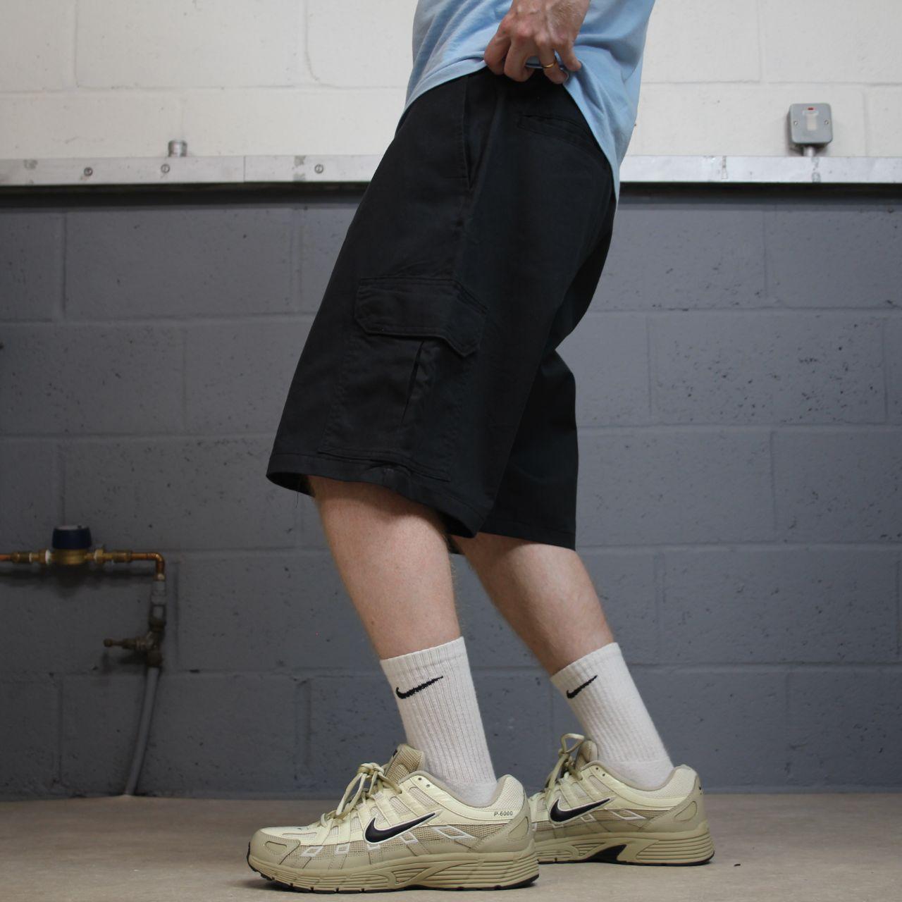 Dickies cargo chino shorts y2k black Twill chino style skater shorts loose leg festival