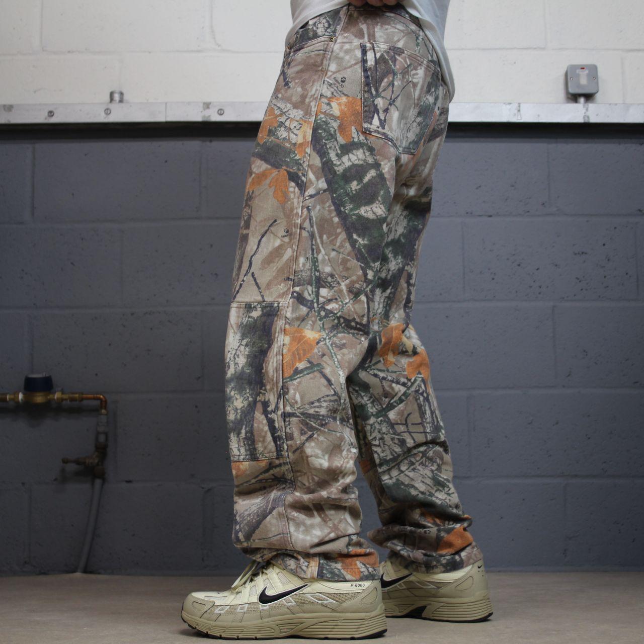 Wrangler camo jeans double knees y2k khaki Loose straight fit Fusion 3D camouflage pants