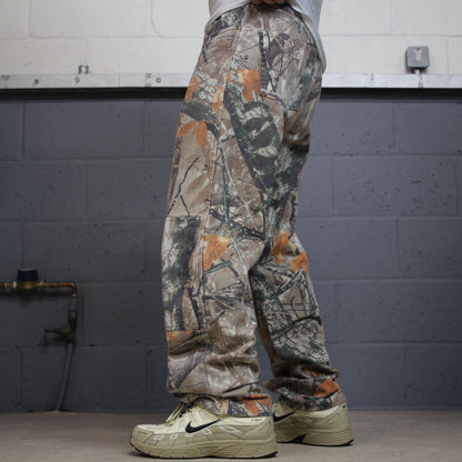 Wrangler camo jeans double knees y2k khaki Loose straight fit Fusion 3D camouflage pants