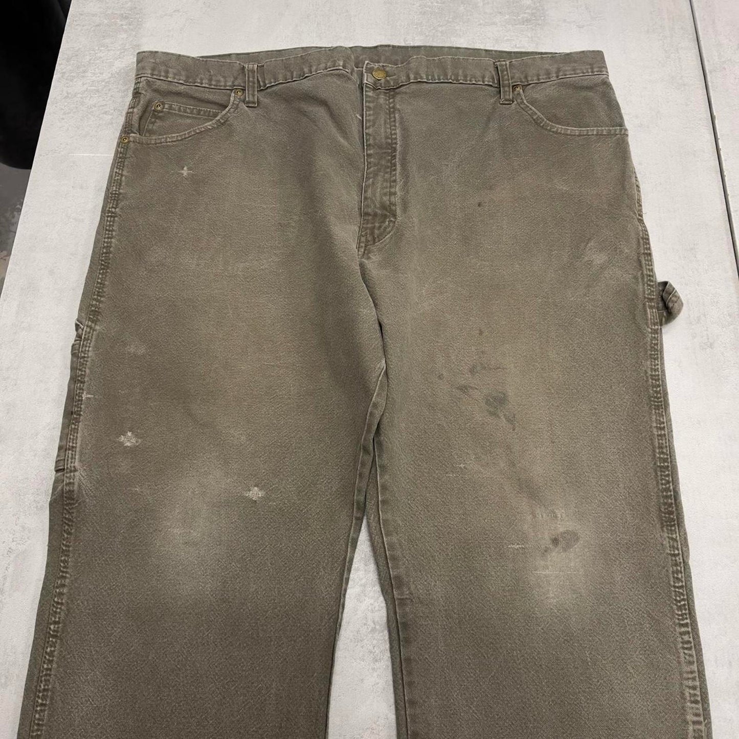 Dickies carpenter jeans W42 L30 khaki loose canvas skater style cargos