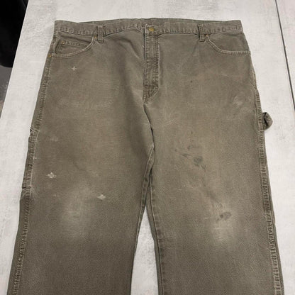 Dickies carpenter jeans W42 L30 khaki loose canvas skater style cargos