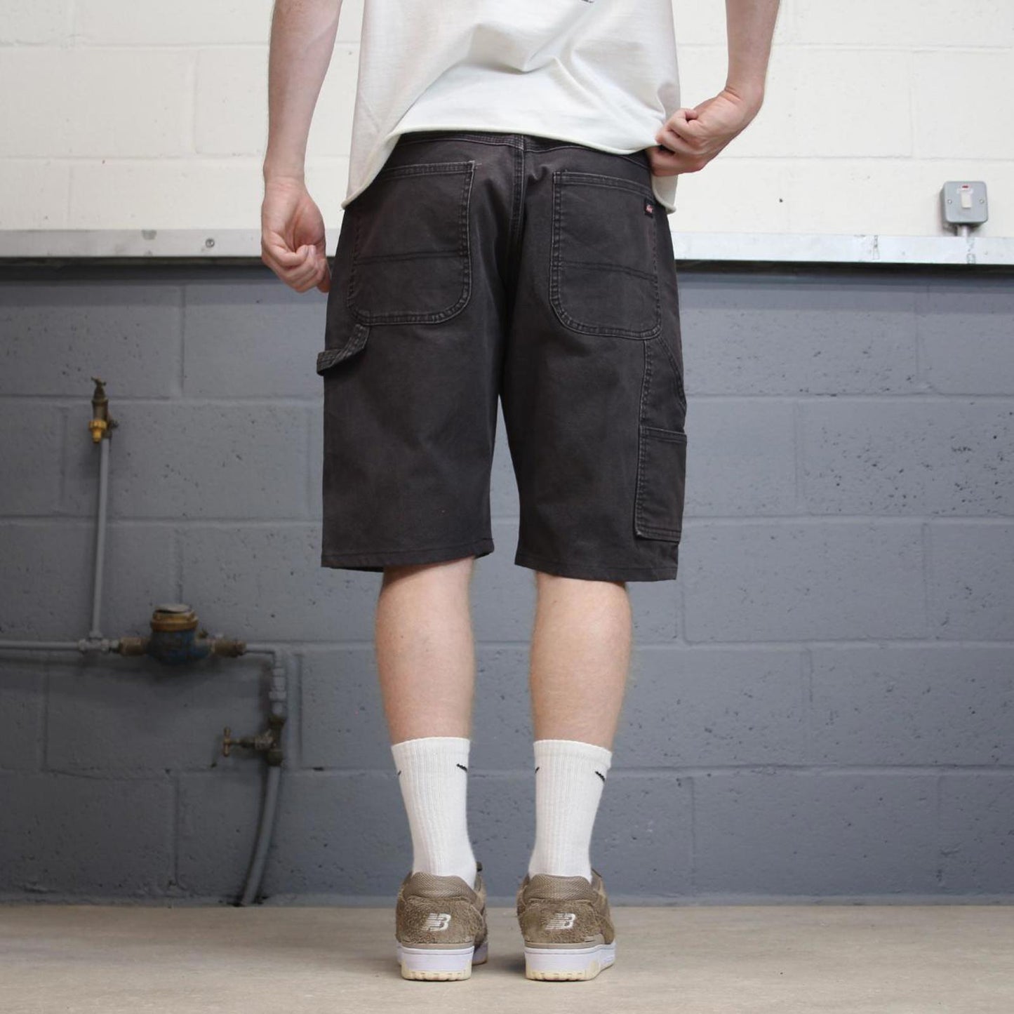 Black Dickies carpenter jorts W36