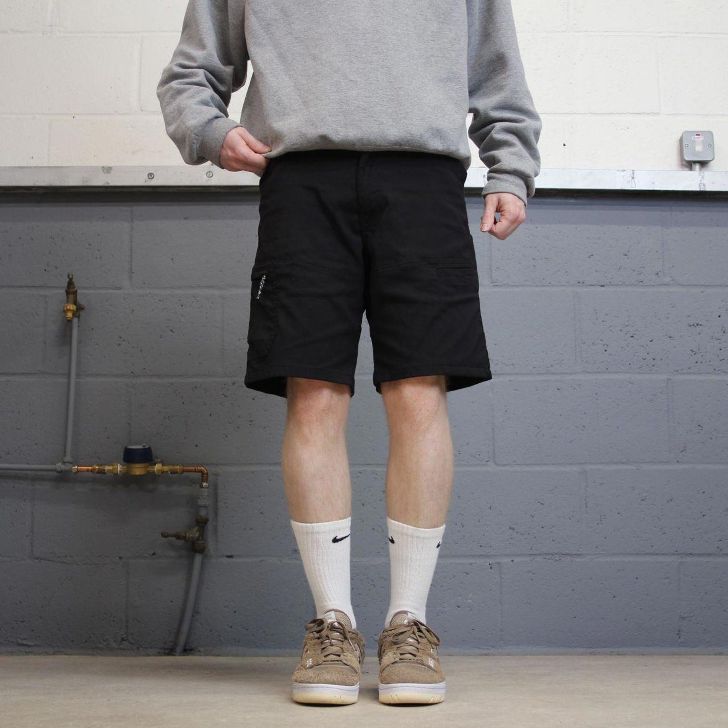 Y2K Wrangler summer shorts black Loose all terrain gear festival shorts
