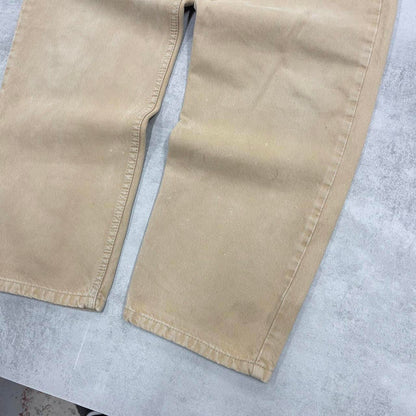 Levis 550 jeans W36 L30 beige loose 90s style relaxed skater jeans red tab logo