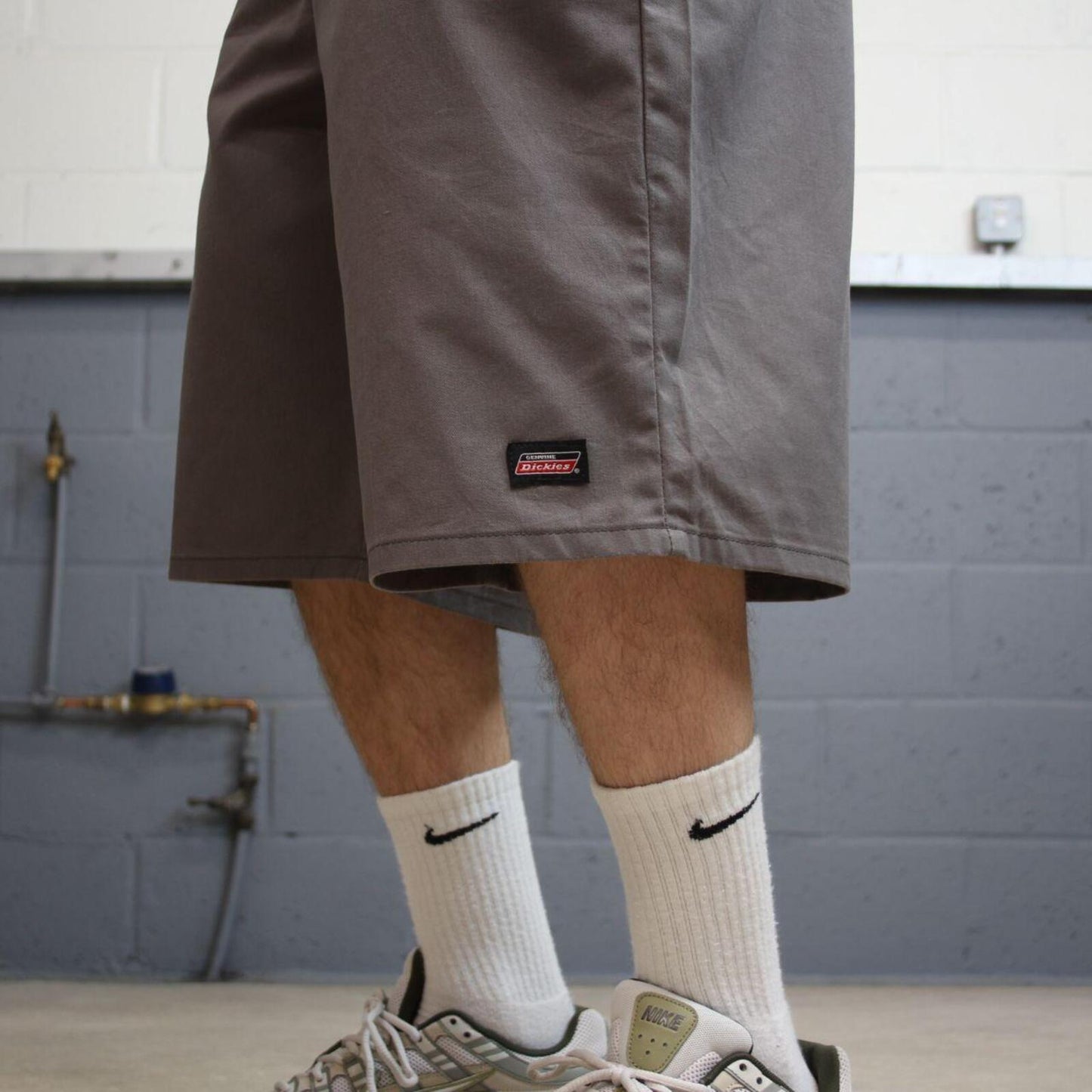 Y2K Dickies baggy carpenter shorts W40 skater style grey Loose chino style summer festival shorts