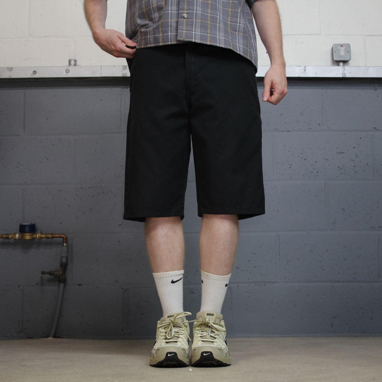 Dickies carpenter shorts chino black Twill chino skater style shorts loose long leg