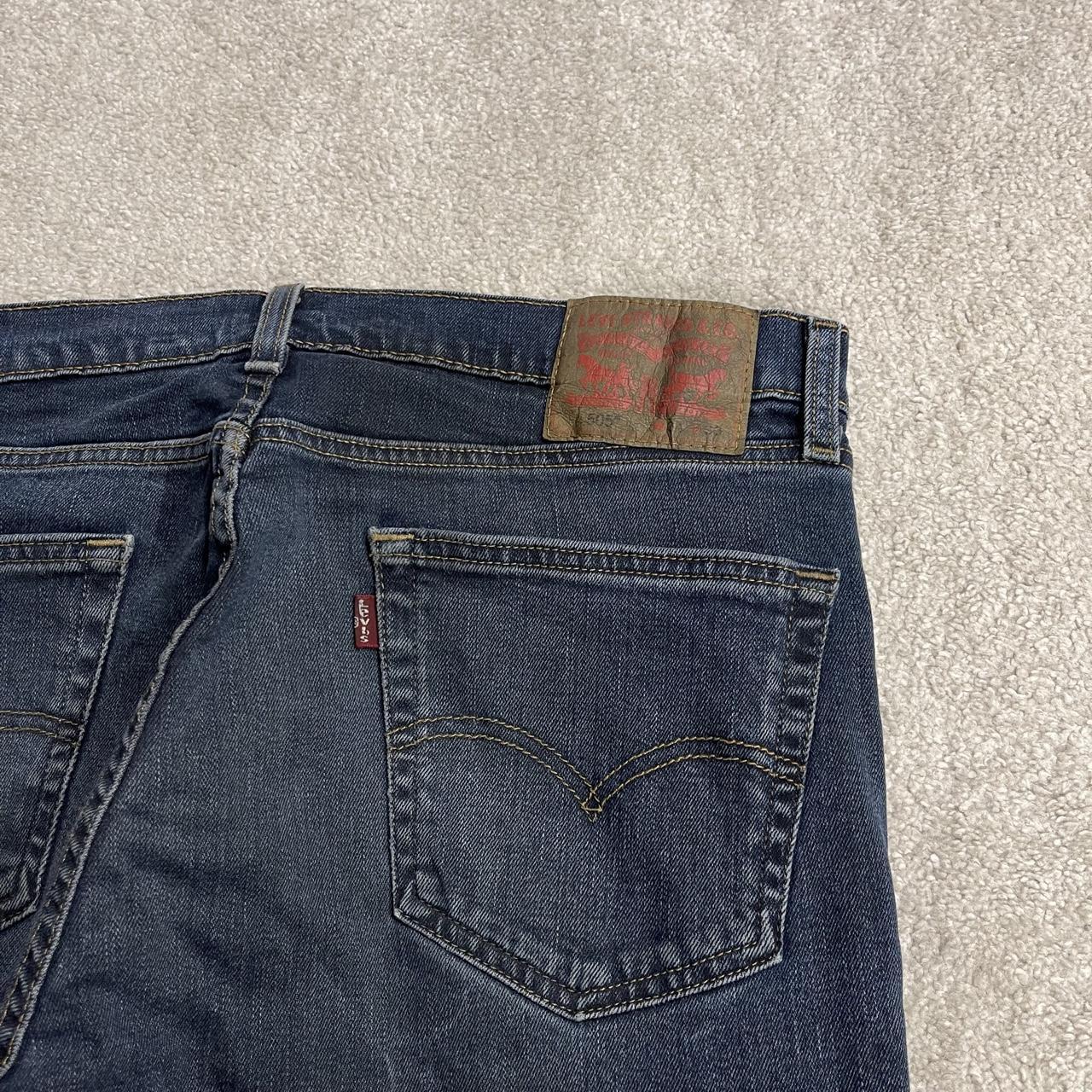 Levi's 505 straight fit jeans y2k blue Regular straight leg denim pants red tab logo