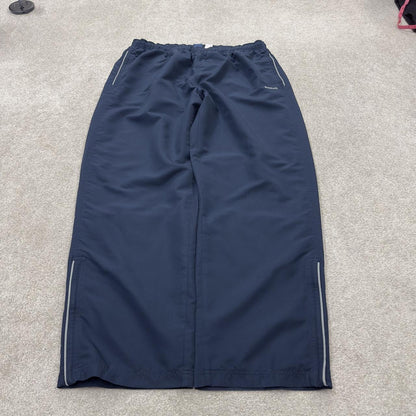 Baggy Y2K Reebok tracksuit bottoms navy XL Wide leg mesh lined track pants