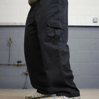 Y2k loose Dickies cargo pants black Regular straight twill chino skate style work trousers