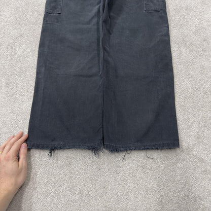 Black vintage Carhartt double knee carpenter jeans y2k Loose leg canvas skater style workwear