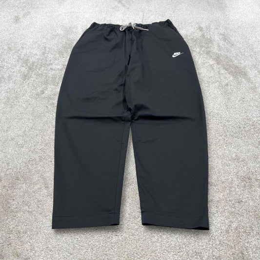 00s Nike tracksuit bottoms y2k XXL loose black joggers embroidered Swoosh logo gym wear trackies