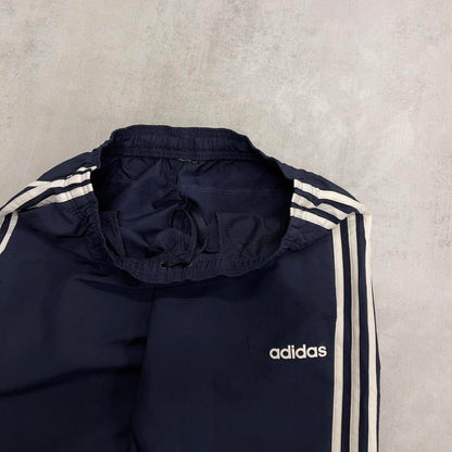 Adidas tracksuit bottoms Medium trackies joggers side stripes y2k style