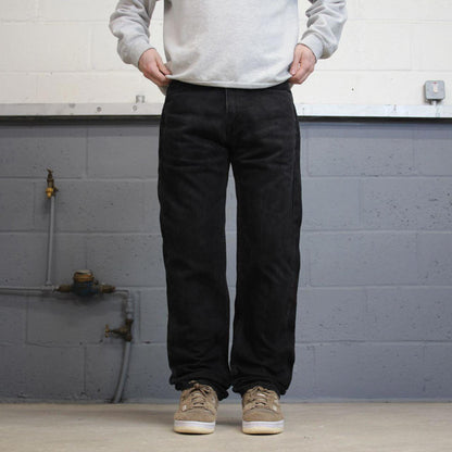 Black Levis 505 jeans y2k 90s style W34L34 red tab logo 5 pocket denim pants skater 100% cotton