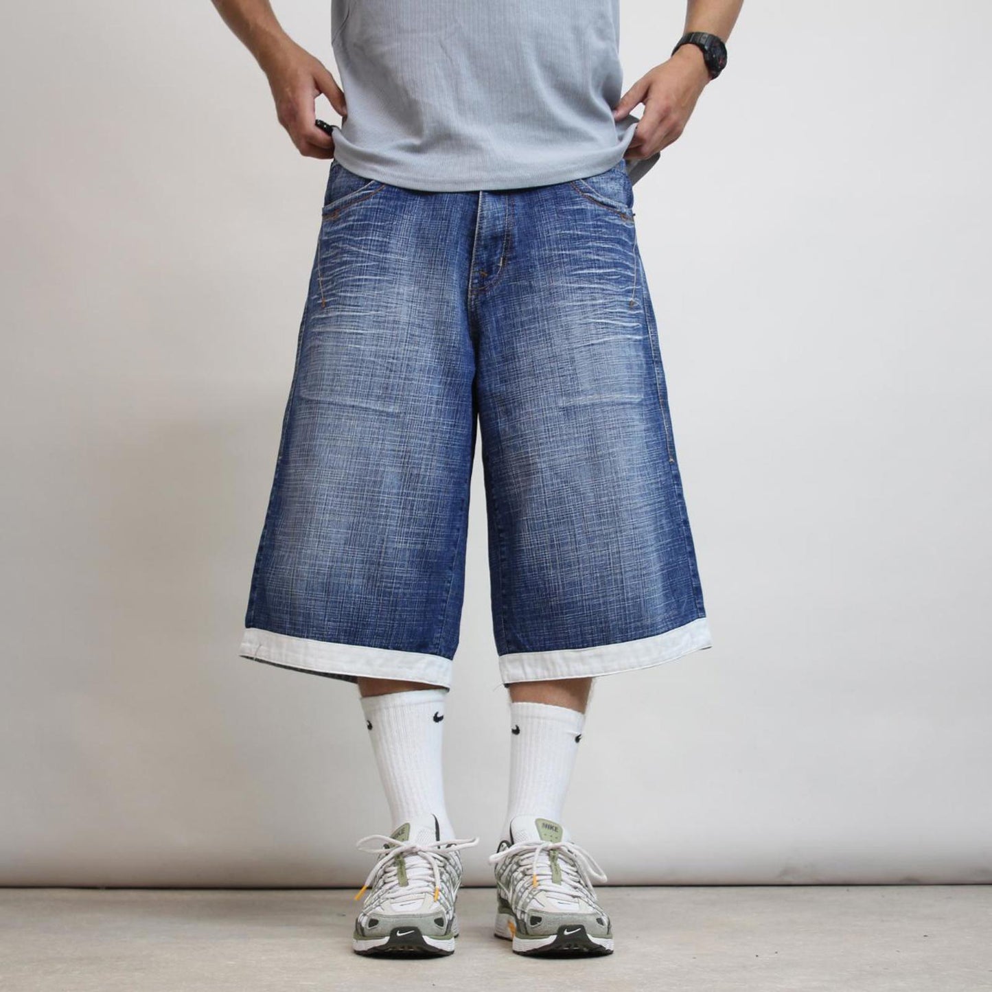 Mens Baggy Source Jeans shorts W36