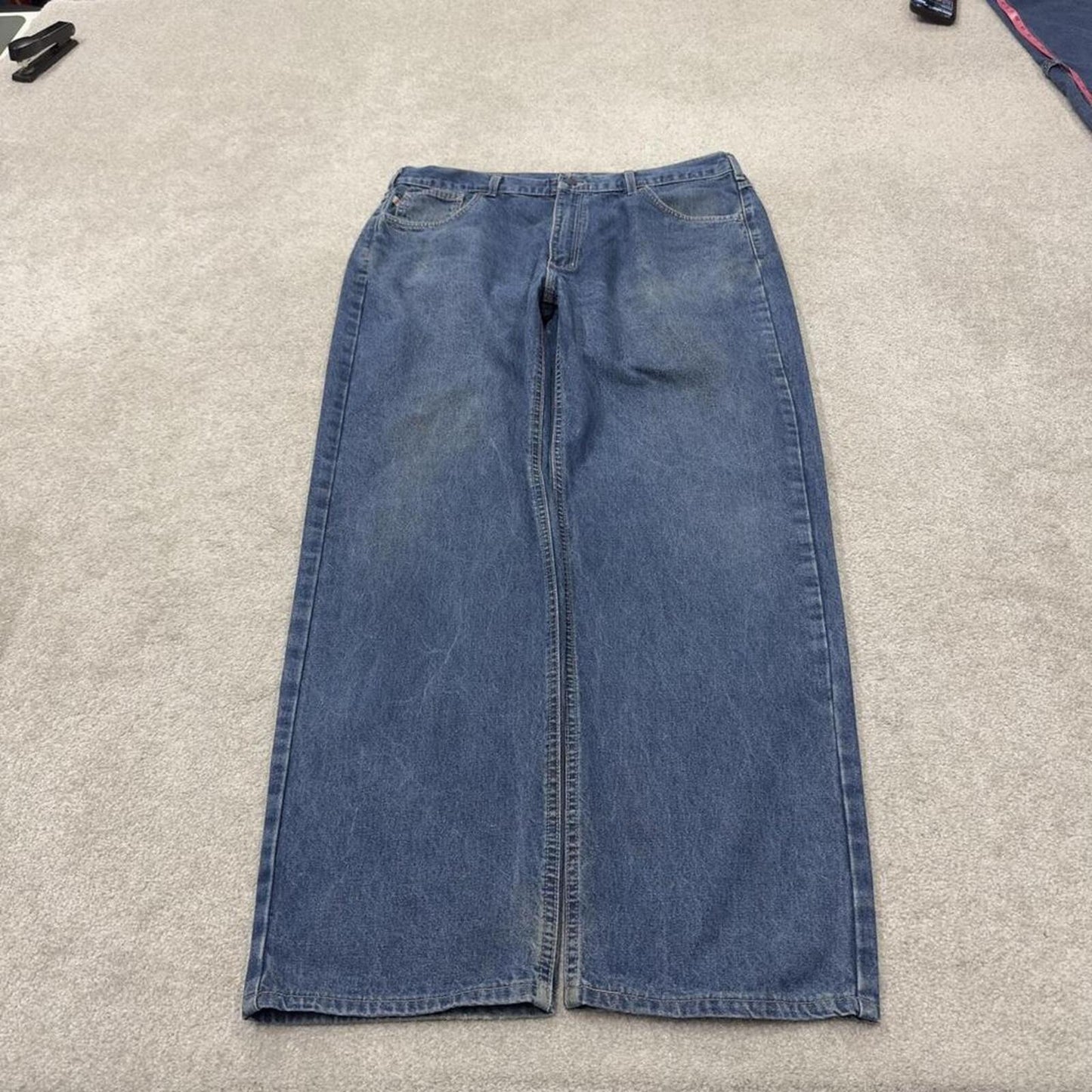 Carhartt baggy jeans y2k denim blue Loose fire resistant workwear skate pants