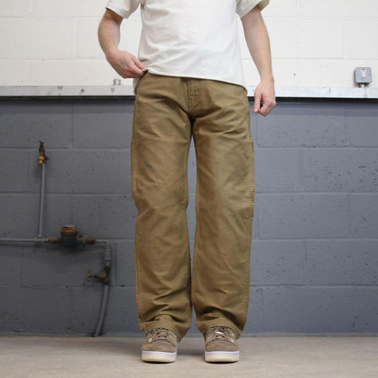 Levis 505 Carpenter Jeans W34L32 tan skater style cargos red tab logo