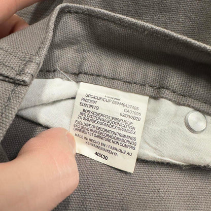 Vintage Y2K Dickies carpenter jeans grey Straight leg canvas skater style cargo pants