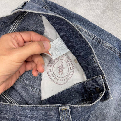 Baggy Lee carpenter jeans W32L30 blue loose denim skater style carpenters