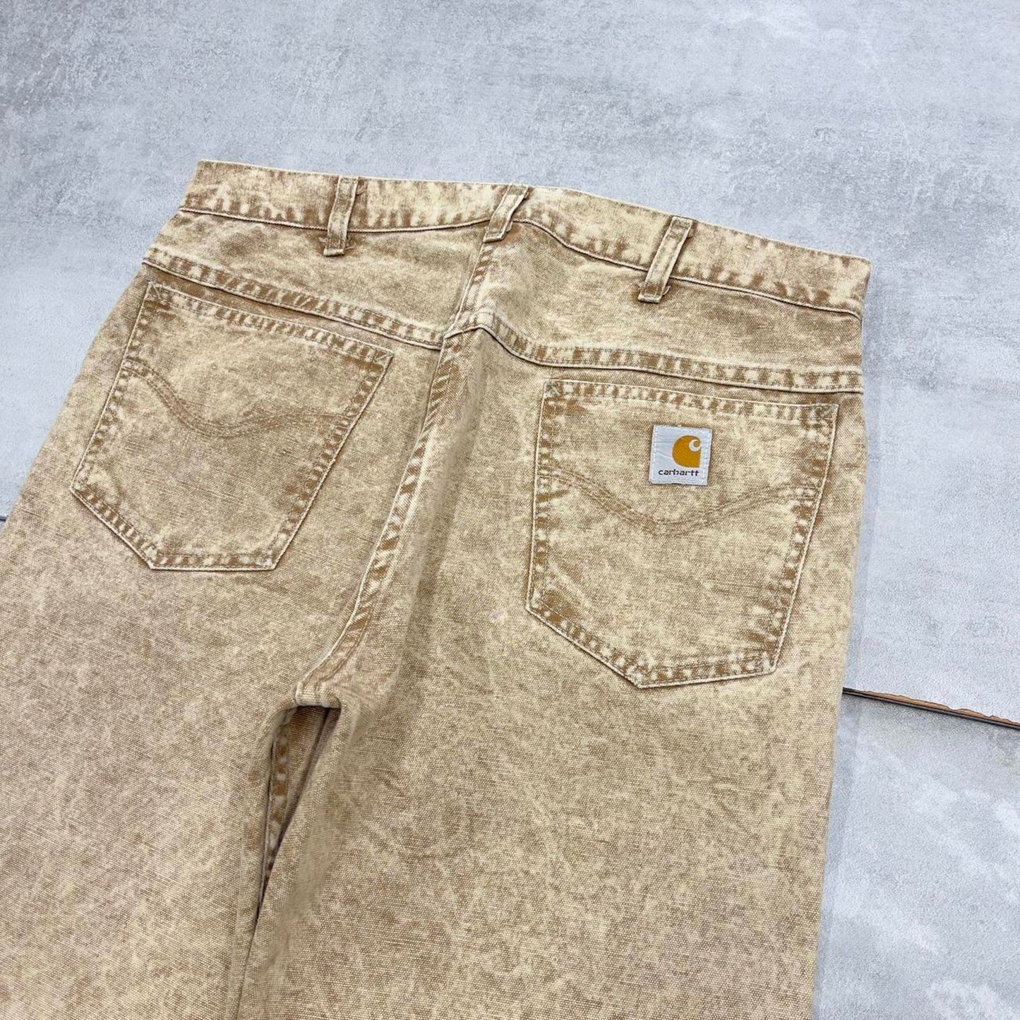 Vintage beige Carhartt jeans W34L29 loose 90s style denim skater pants