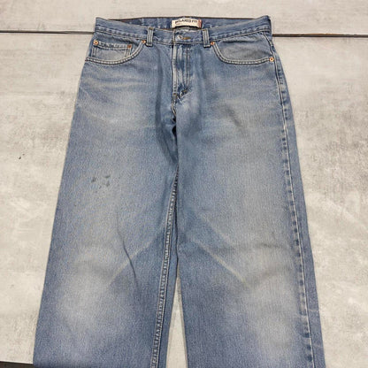 Baggy Levis 550 jeans W33 L34 blue loose 90s relaxed style skater jeans red tab logo