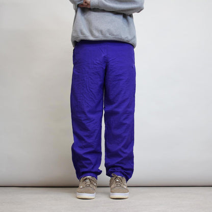 Purple Puma tracksuit bottoms S loose y2k joggers embroidered logo