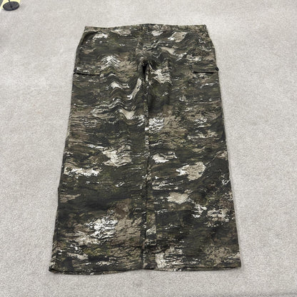Baggy camo cargo pants huntworth Y2K 3XL green Loose leg camouflage pattern hunting utility trousers