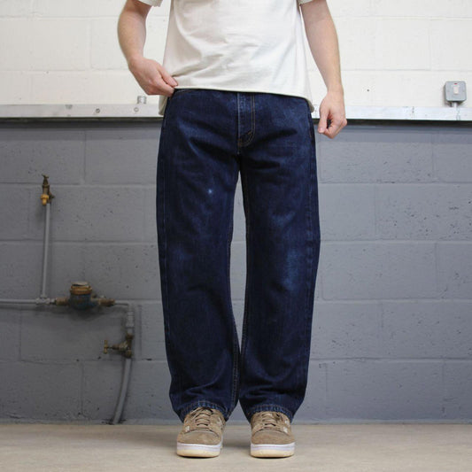 Blue Levis 505 jeans W36L30 blue loose straight leg y2k style pants red tab logo