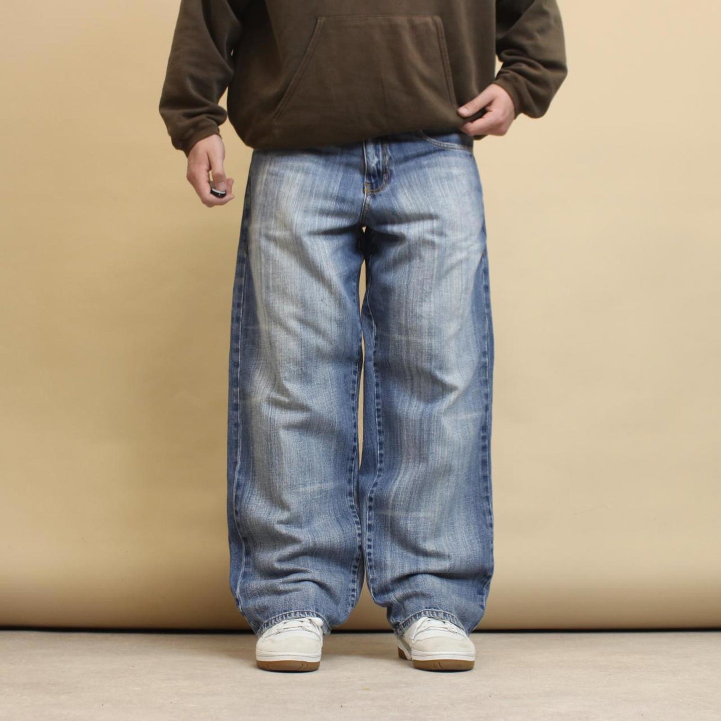 Blue baggy Request jeans W34L32