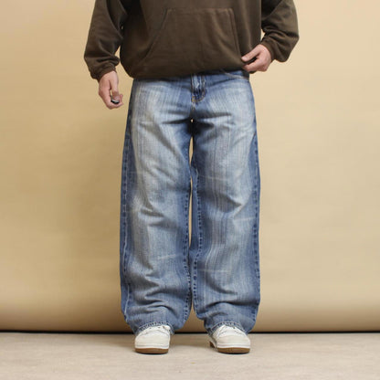 Blue baggy Request jeans W34L32