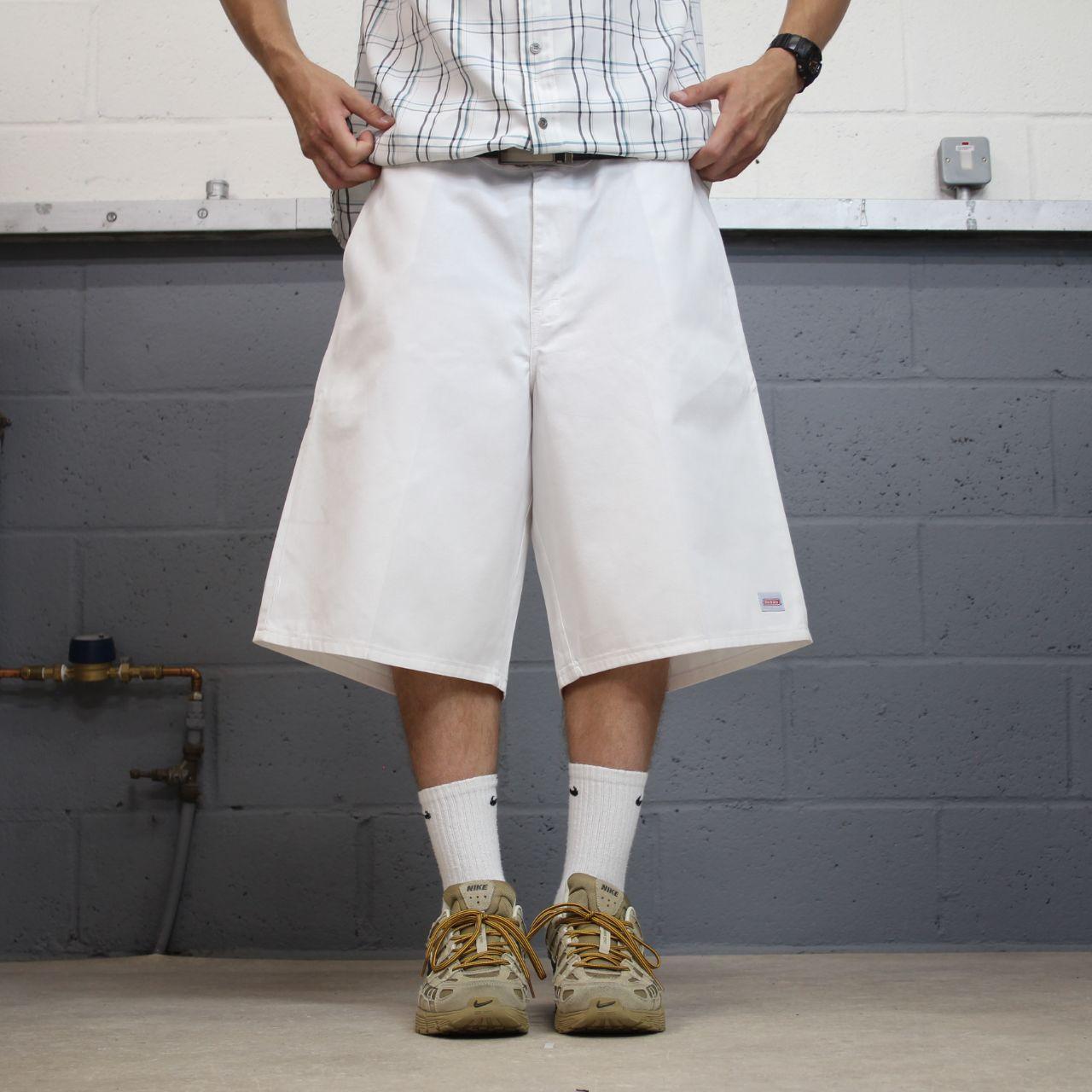 Dickies baggy chino shorts carpenter white Chino style skater shorts long wide leg festival