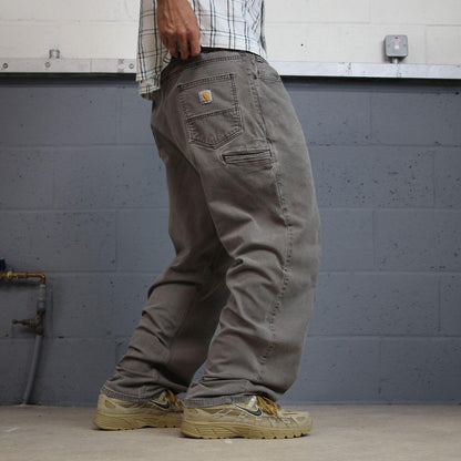 Carhartt carpenter pants relaxed y2k faded brown Loose straight leg skater style workwear pants