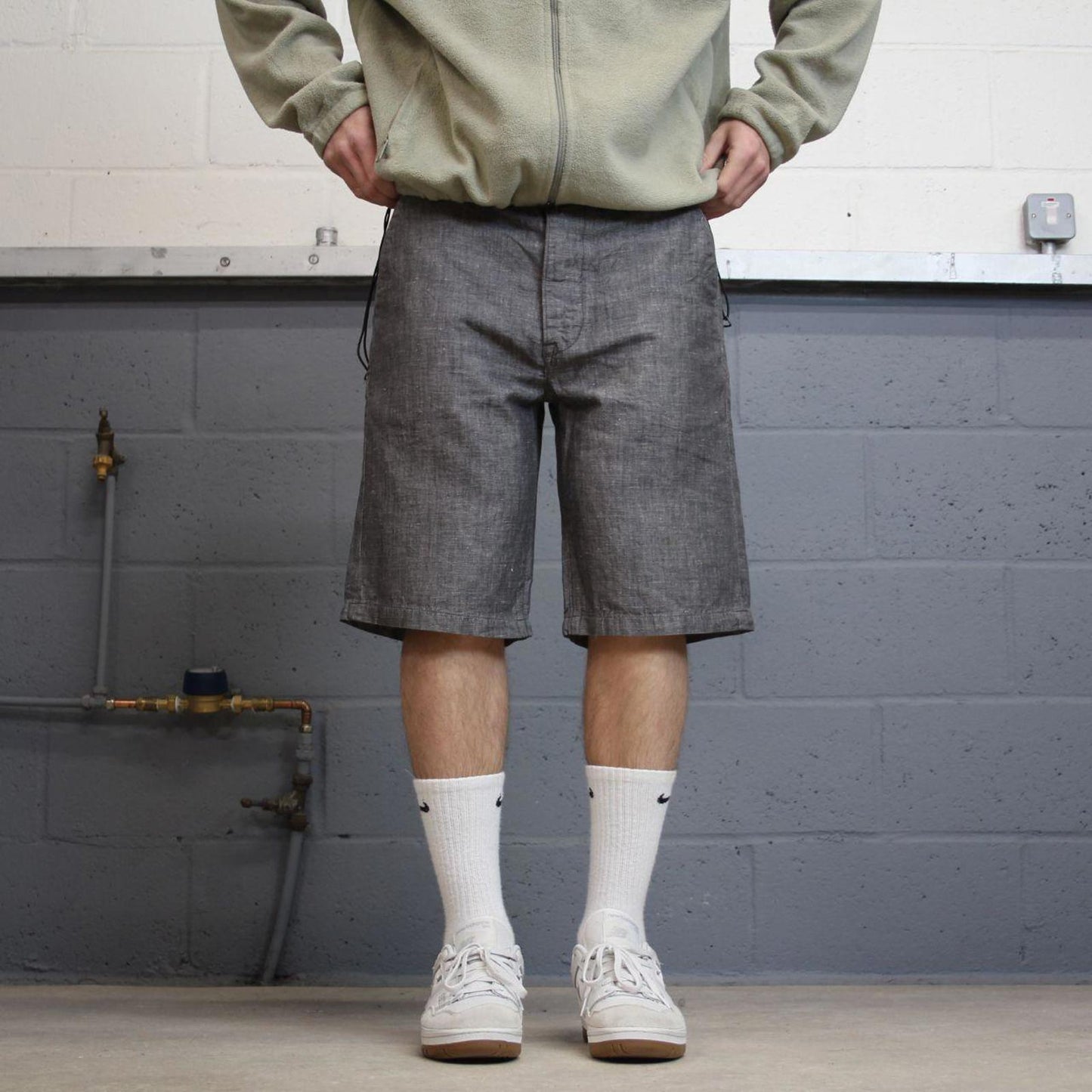 Y2k Levi's shorts skater style grey Loose floaty leg summer festival shorts