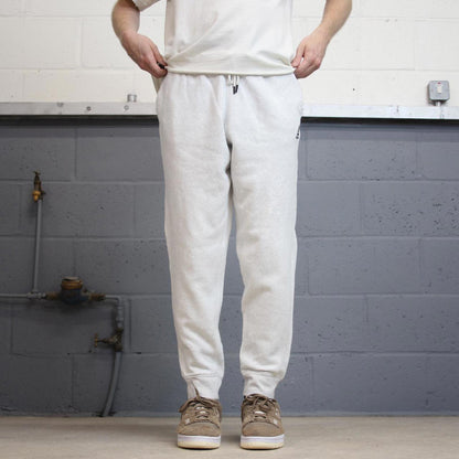 Y2k grey Reebok joggers L mens gym sweatpants drawstrings embroidered logo