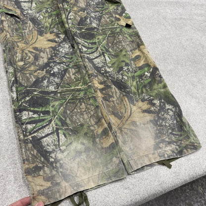 Mossy Oaky camo cargo pants faded green Loose floaty realtree hunting camouflage trousers