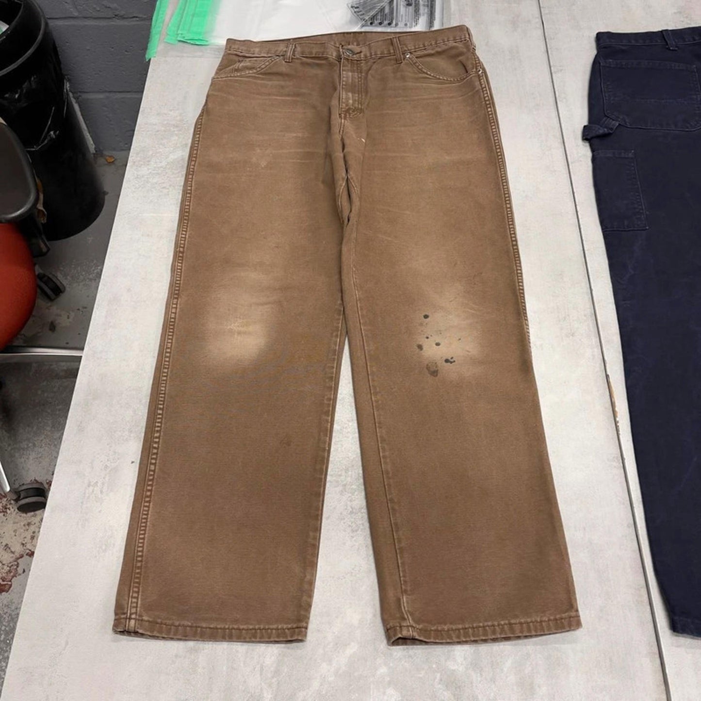 Dickies carpenter jeans W36 L32 brown loose canvas y2k skater cargos