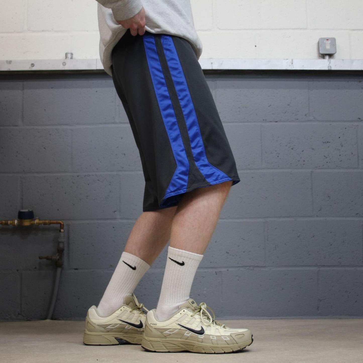 Loose Nike reversible sports shorts y2k blue Basketball style comfy loose floaty summer gym shorts