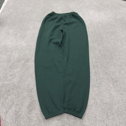 Green Y2K Champion joggers loose leg cuffed Loose casual 2000s style jogging bottoms