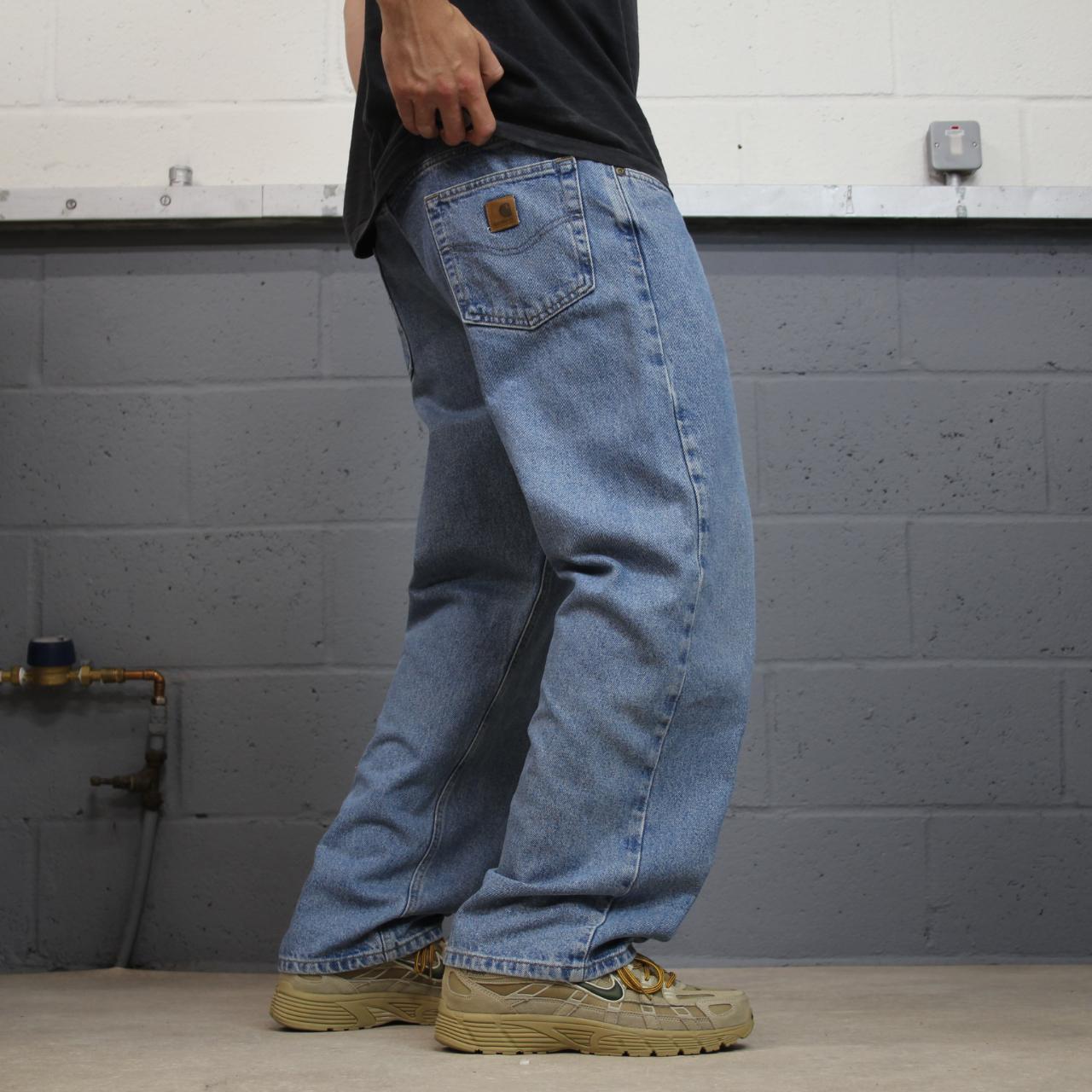 Carhartt jeans y2k thick denim blue