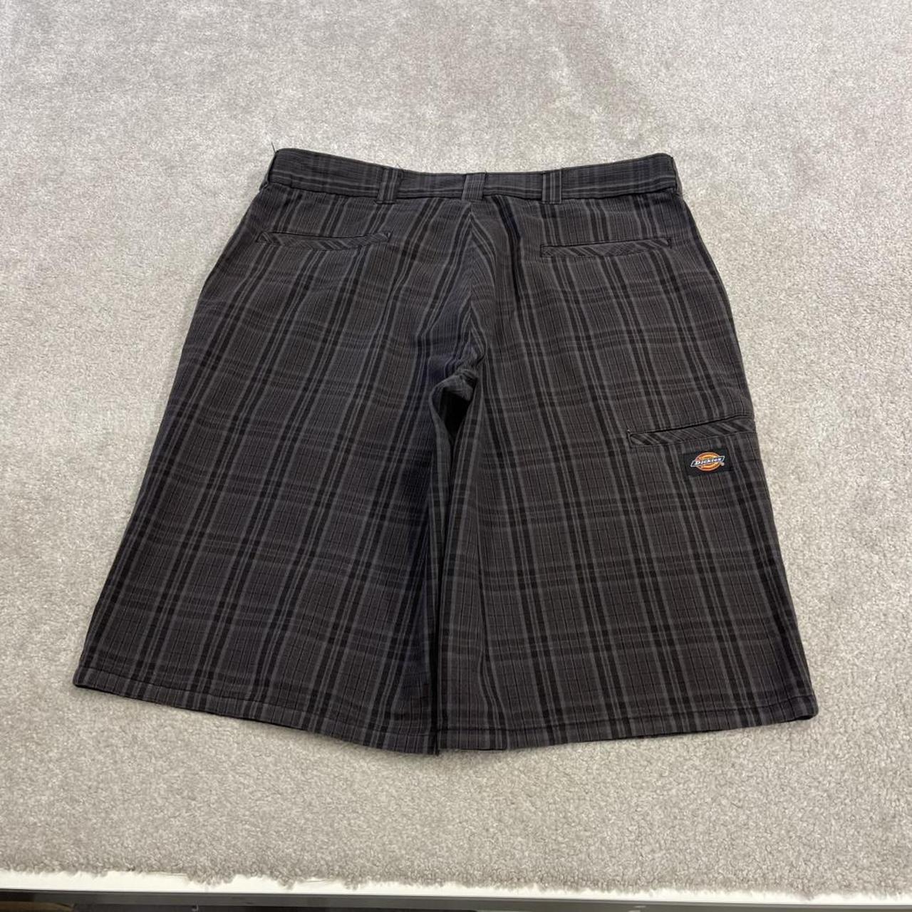 Dickies checkered chino shorts carpenter grey Chino check skater / surf shorts loose fit festival