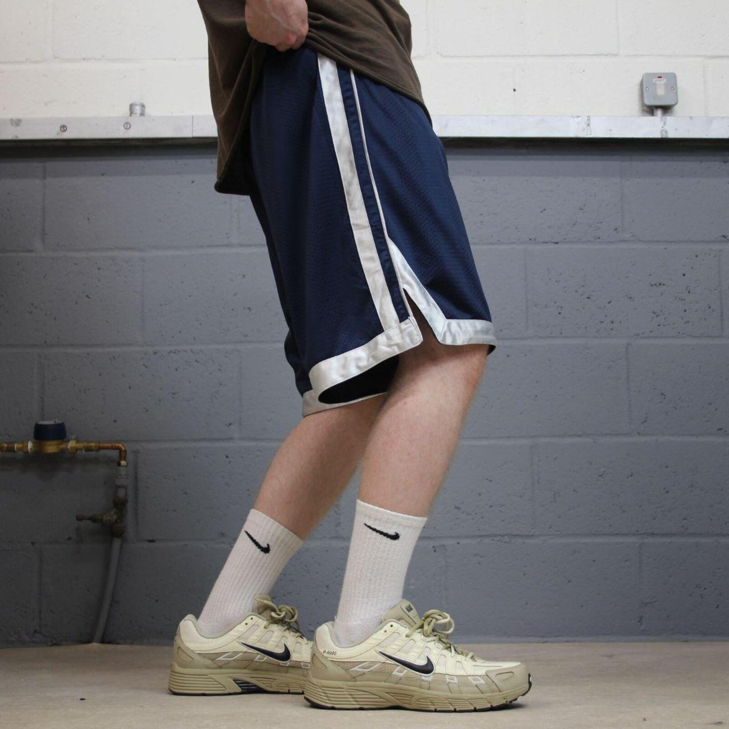 Nike sports shorts y2k loose navy Basketball style comfy floaty summer gym shorts