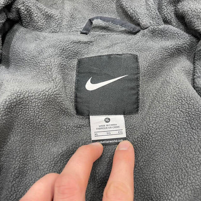 00s Nike technical windbreaker jacket XL men's black y2k hooded full zip up coat technical