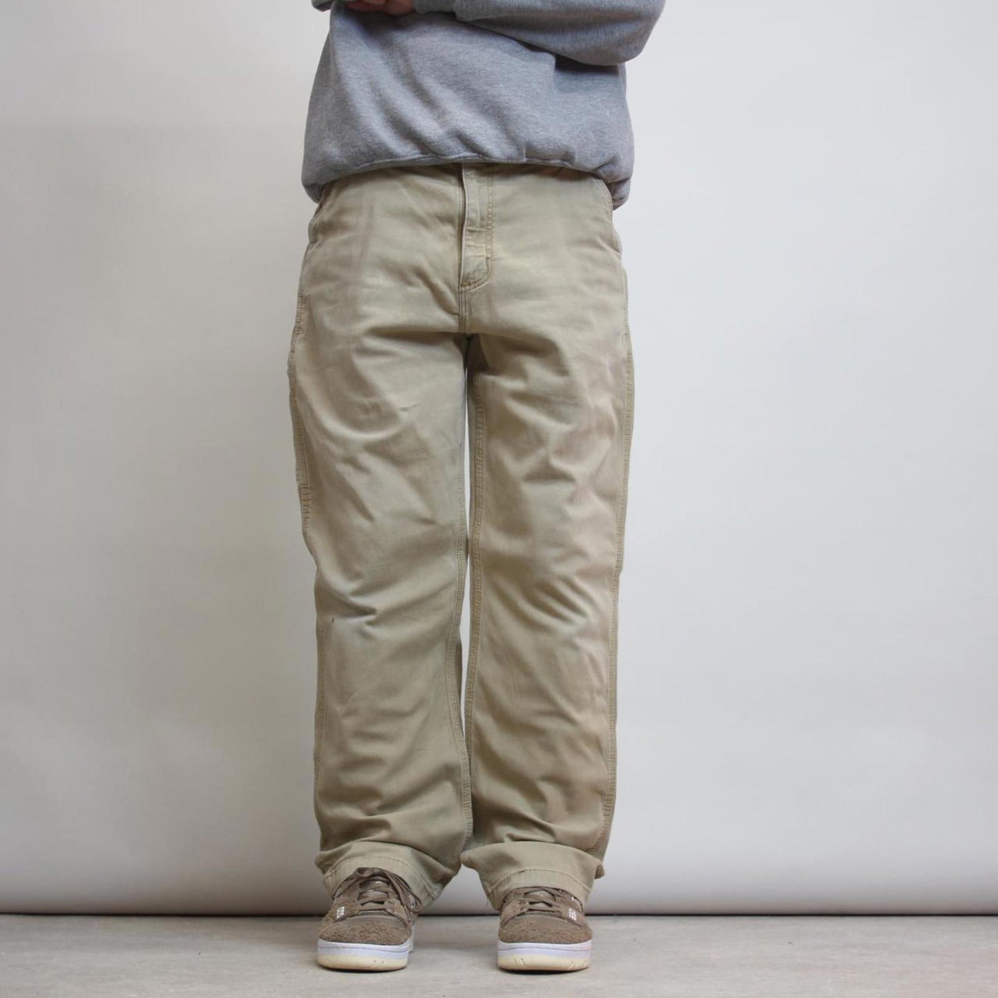 Carhartt carpenter pants W38 L32 beige relaxed fit skater style cargos