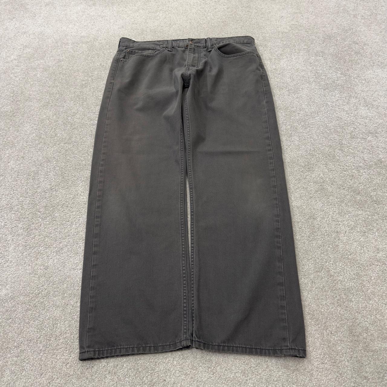 Levi’s 505 jeans y2k W40L30 grey straight leg 2000s style red tab logo pants